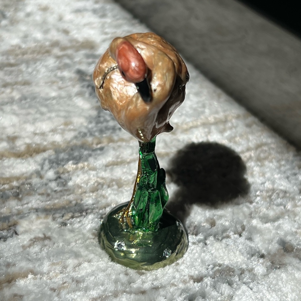 Jeweled flamingo trinket box/figurine - Picture 4 of 15
